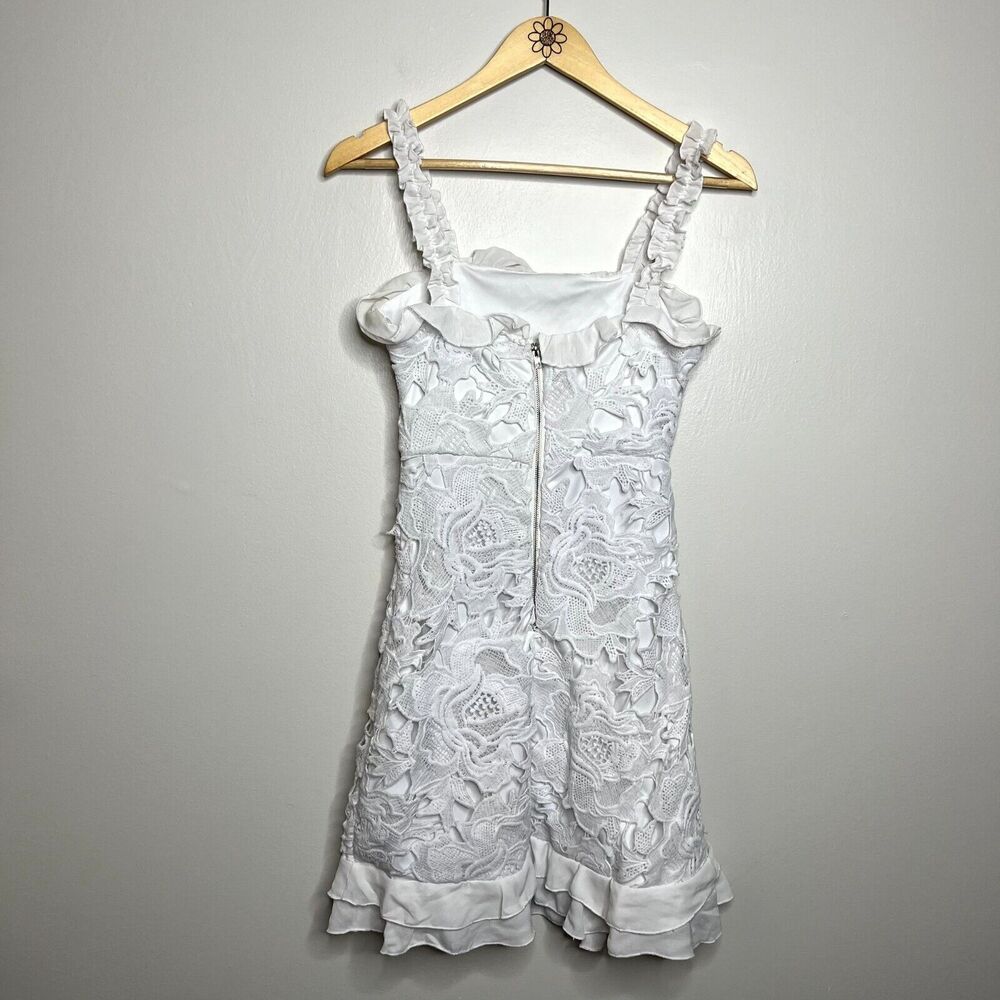 Lulus Deep In Love White Ruffled Lace Dress - Picture 5 of 8